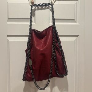 Stella McCartney Falabella tote bag in burgundy